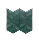 Forest Green Hexagon Self Adhesive Backsplash Tile